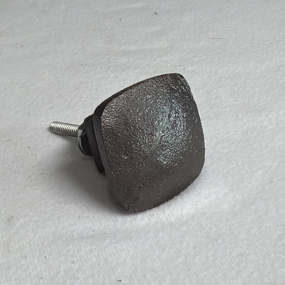 Lot Of 6 Modern Metal Black/bronze Square 1.25" Drawer Pull Knob